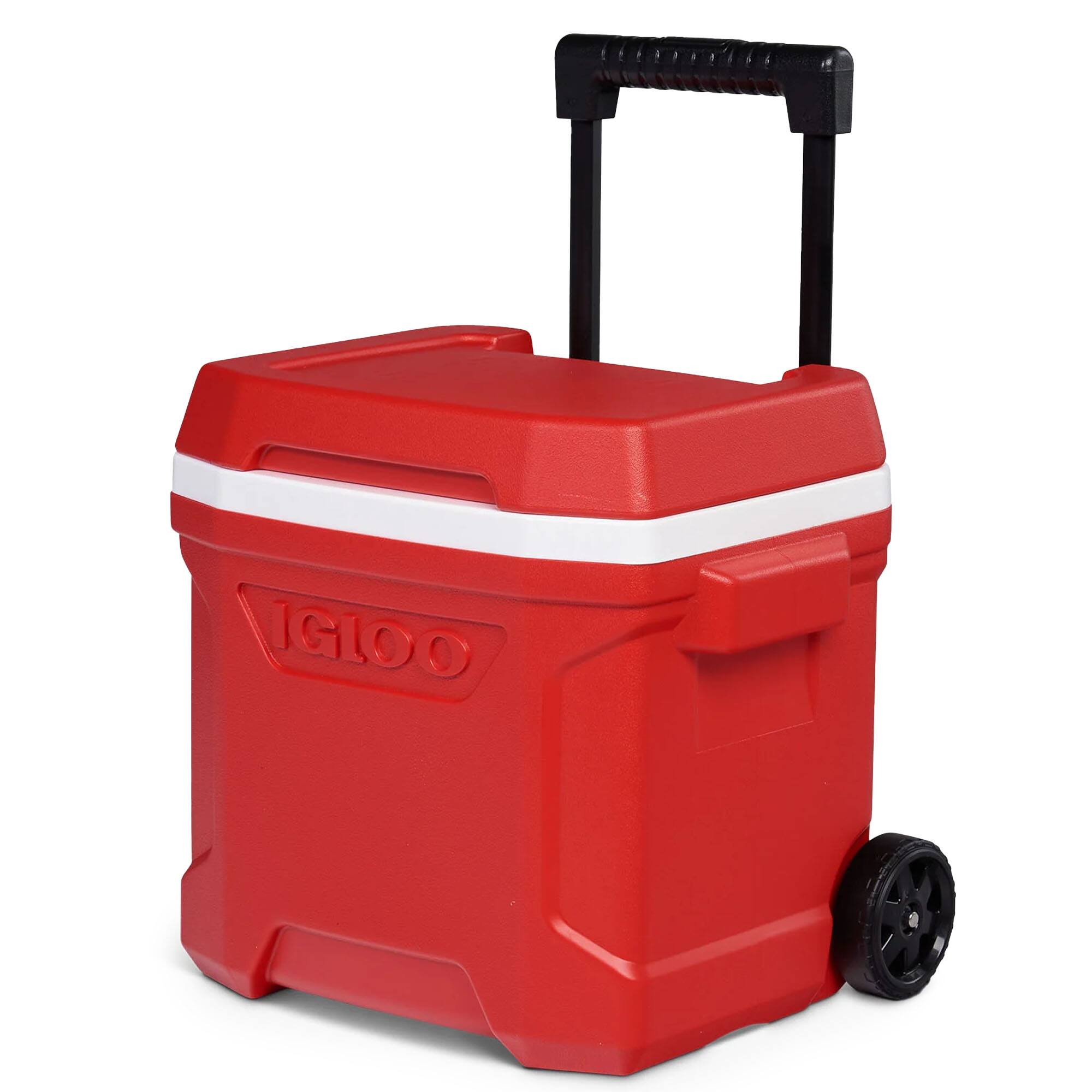 Alt View 1. Igloo - IGLOO Profile II 16 Qt Roller Cooler, Red Star - Red Star.