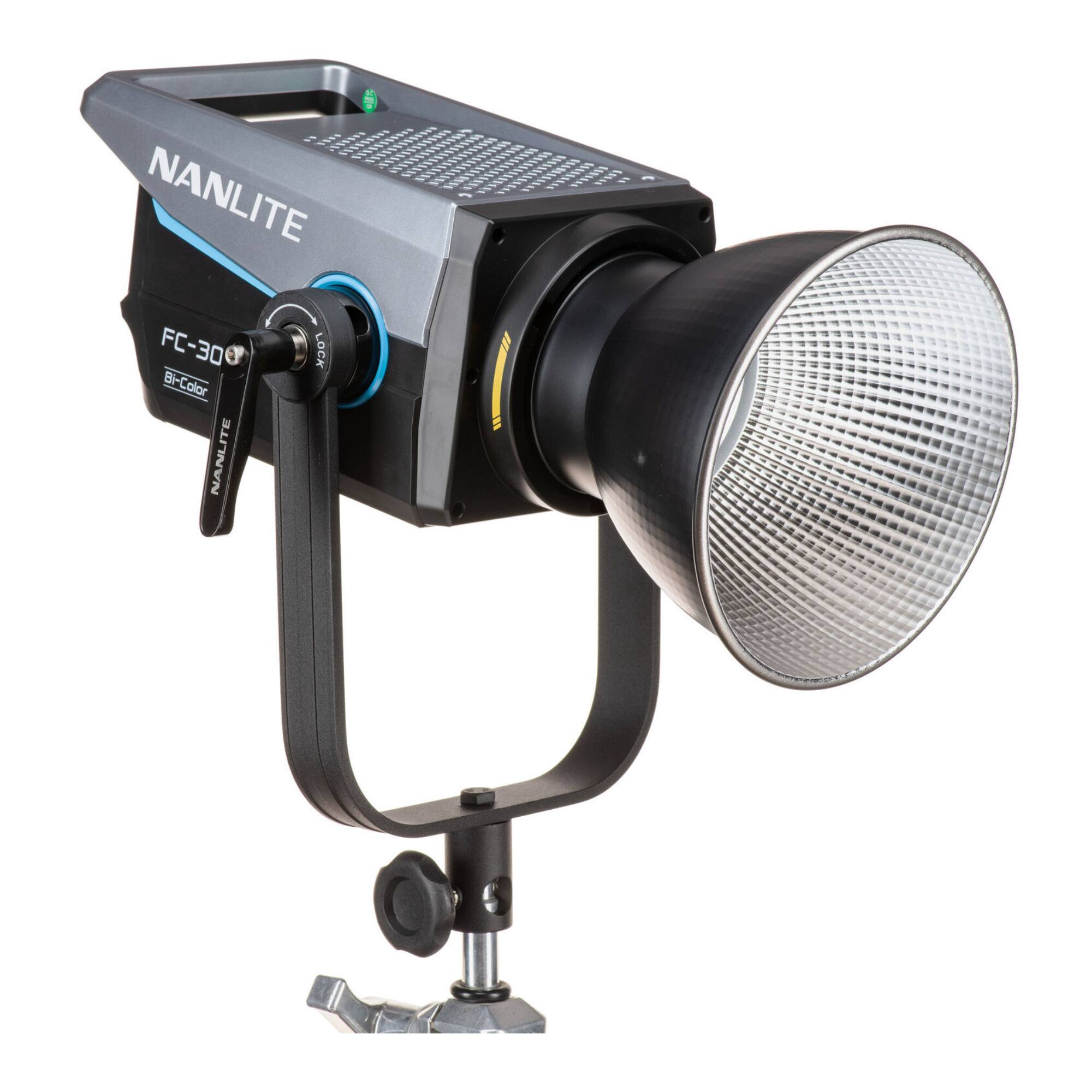 FC300B Bi Color LED Spotlight with Nanlite FL 20G Fresnel Lens