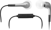 Front Standard. iFrogz - EarPollution Luxe Earbud Headphones with Microphone - Silver.