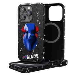 Keyscaper - NFL - Buffalo Bills 2024 Illustrated Limited Edition Bling iPhone Case - 14 - Black