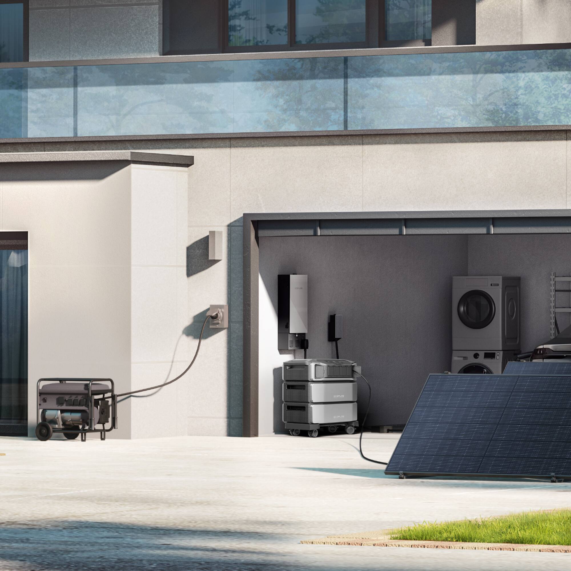 Alt View 6. EcoFlow - Delta Pro Ultra Inverter - Silver.
