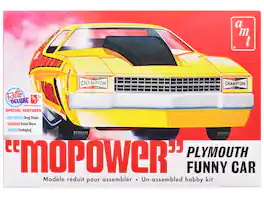 Autoworld - Skill 2 Model Kit Plymouth Funny Car "Mopower" 1/25 Scale Model by AMT - Multicolor