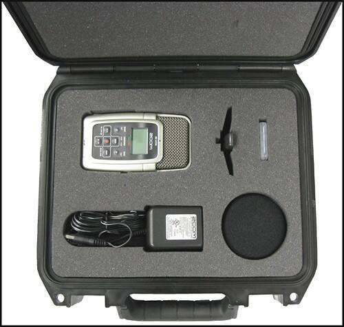 Front Standard. SKB - 3I Series Case for Zoom H2 Audio Recorders - Black.