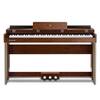 Front. Donner music - Donner DDP-200 Wooden Dynamic Hammer Action 88 Key Weighted Upright Digital Piano - Mahogany.