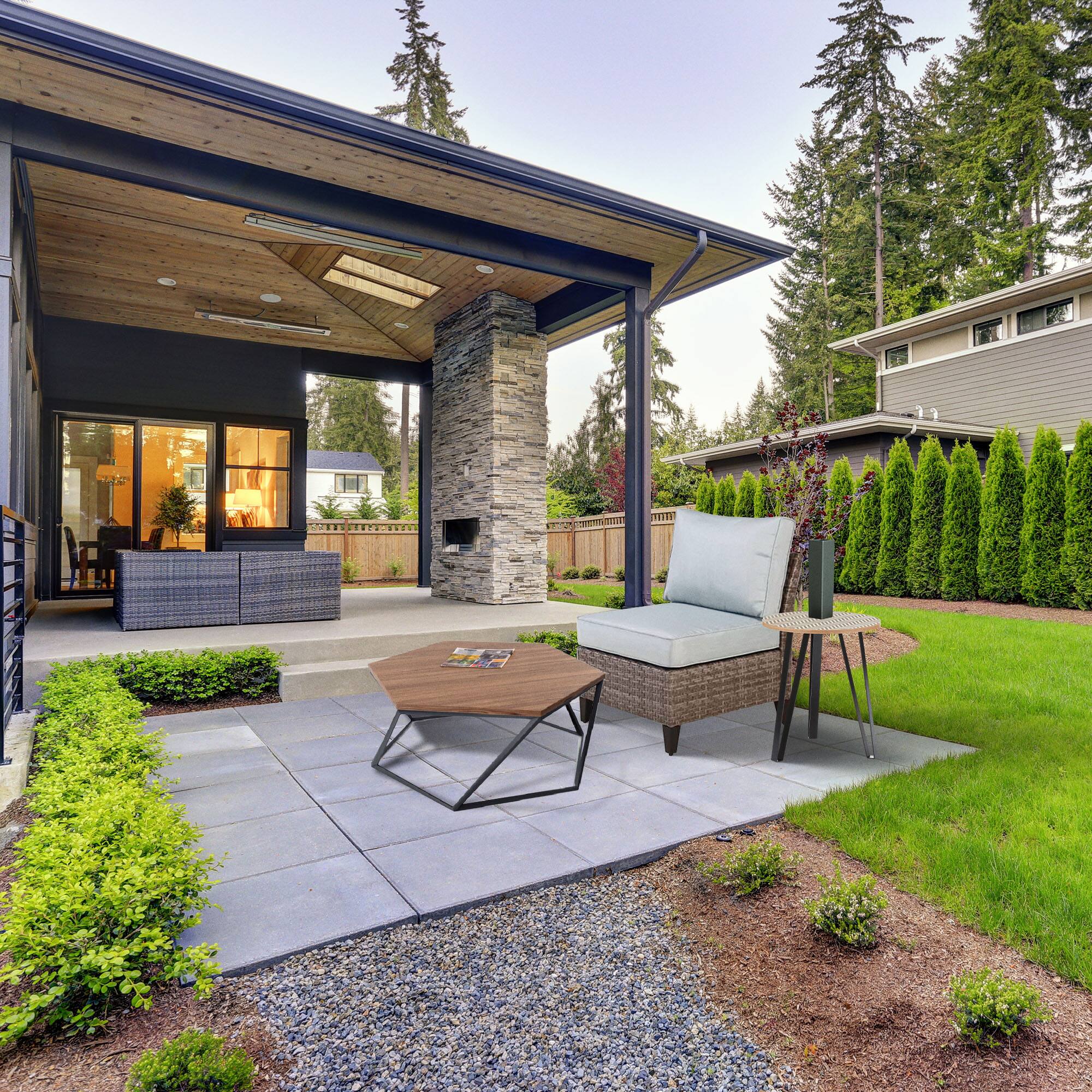 Alt View 5. Four Seasons Courtyard - Four Seasons Courtyard Serronova Brisbane Aluminum Cushioned Chair, Light Gray - Light Gray.