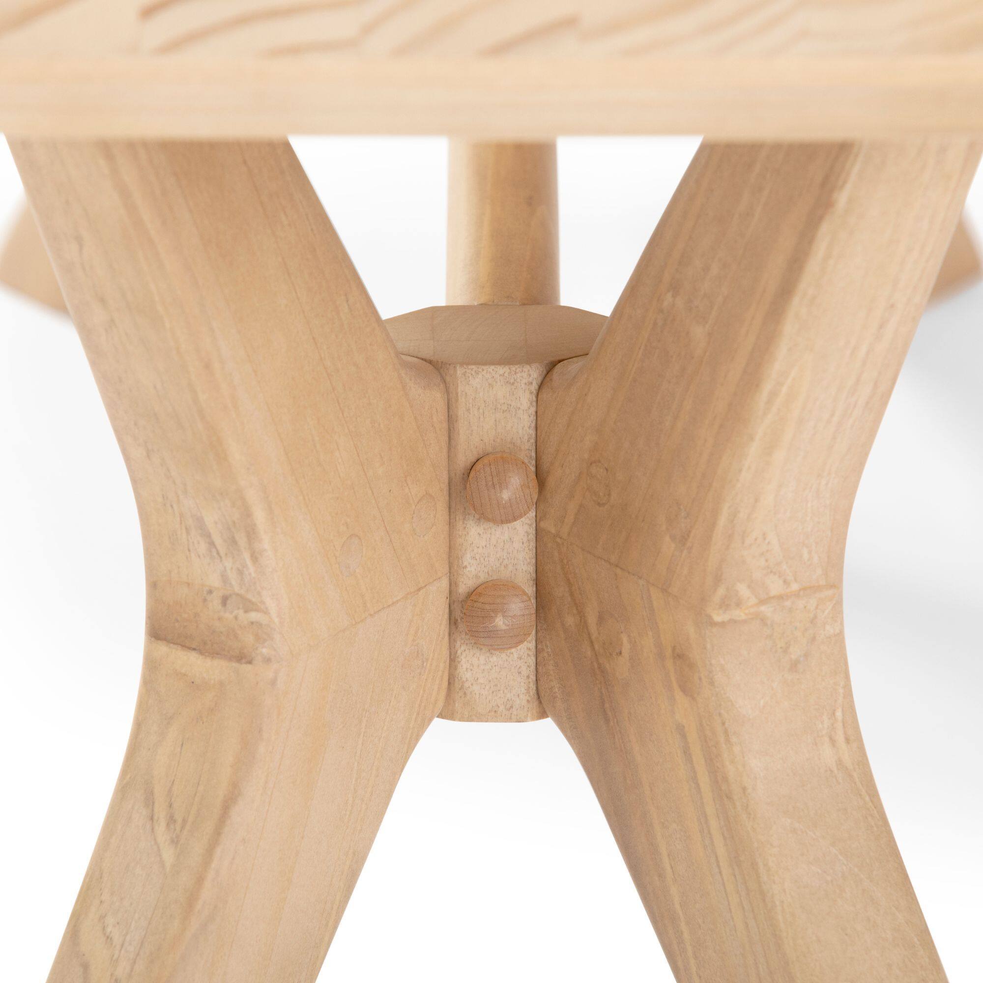 Alt View 5. Plank+Beam - Verso Dining Room Bench (48in / 1220mm), Blonde - Blonde.