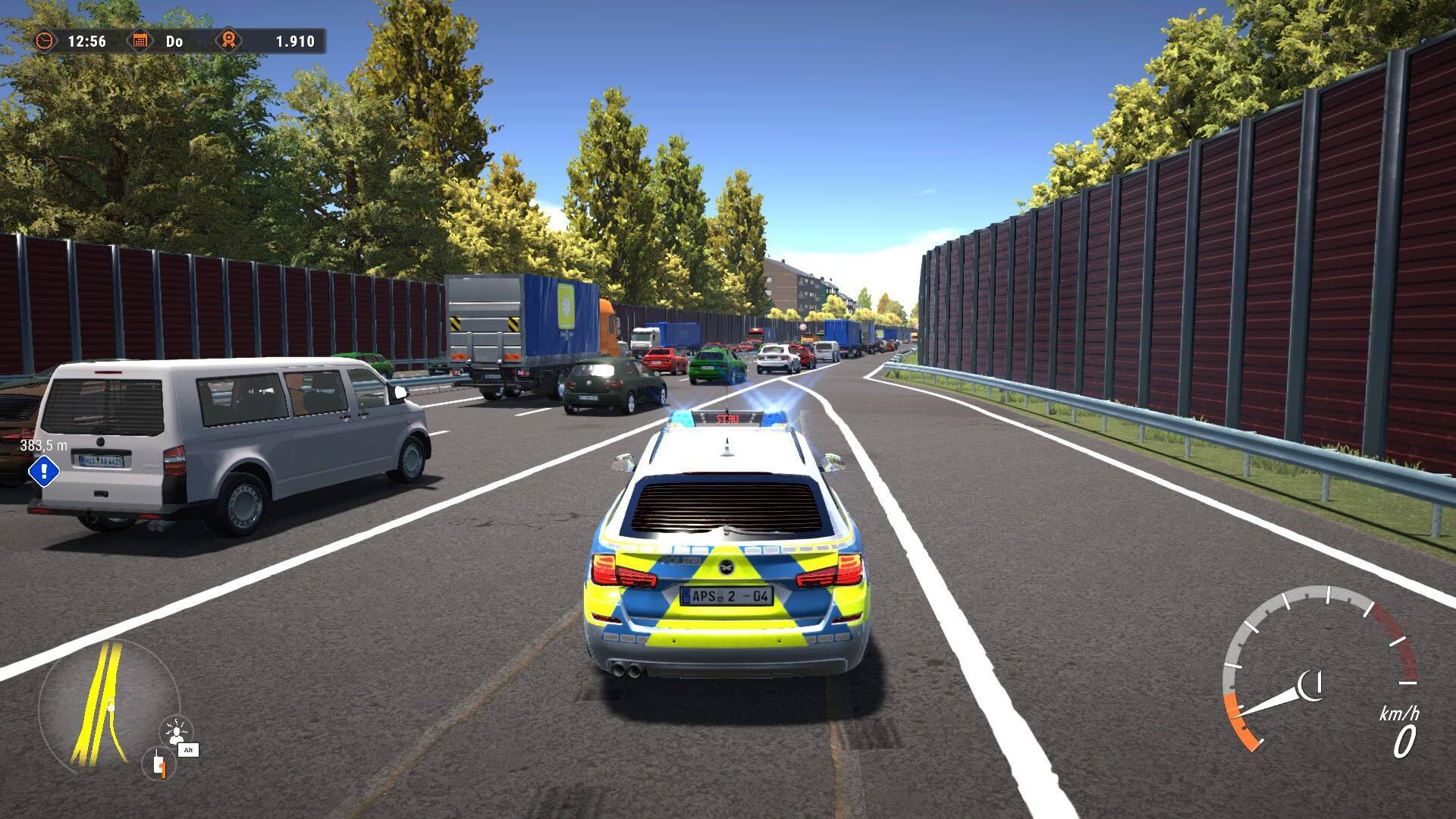 12:56 - A Do R 1.910 STAE 383,5 m ! L 4 - APS 2 2 -04 04 A C km/h