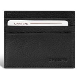 Champs - Classic Collection Leather Cardholder - Black