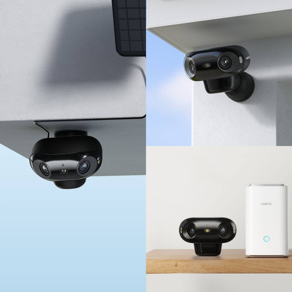 Alt View 15. Reolink - Argus 4 advanced Series B740X 4K/8MP Dual Lens Battery Camera with 6W Solar Panel & 64GB microSD Card - Black.