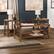 Alt View 13. Walker Edison - 3-Piece Rustic Wood and Metal Accent Table Set - Rustic Oak/Black.