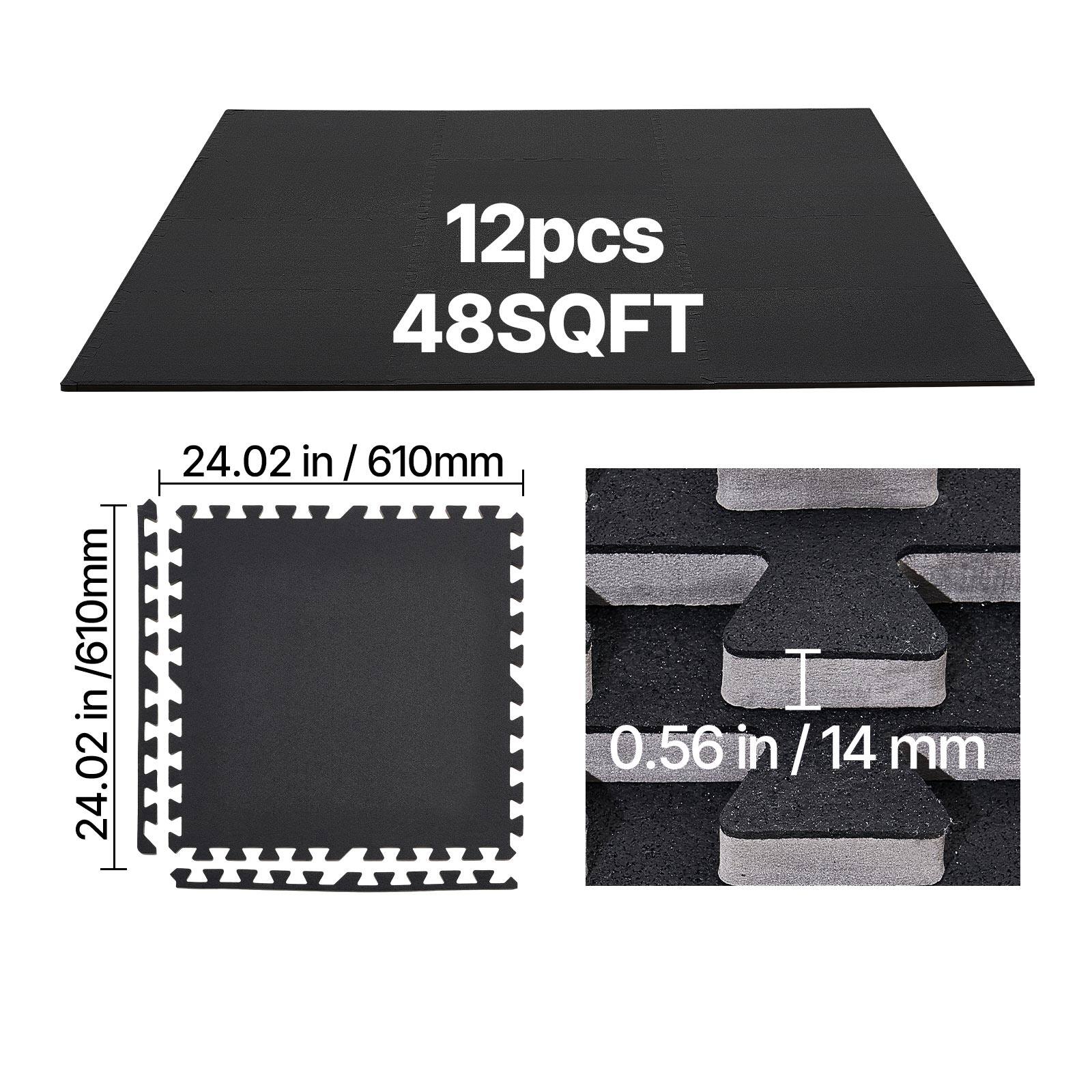 12pcs 48SQFT  
24.02 in / 610mm  
0.56 in / 14 mm