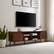 Alt View 12. Walker Edison - 70" Mid-Century Modern Simple 2-Door TV Stand for TVs up to 80" - Dark Walnut.