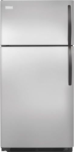 Best Buy: Frigidaire 16.5 Cu. Ft. Top-Mount Refrigerator Stainless ...