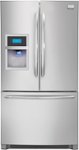 Front Standard. Frigidaire - 27.8 Cu. Ft. French Door Refrigerator with Thru-the-Door Ice and Water - Stainless-Steel.
