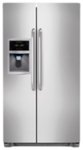 Front. Frigidaire - 22.6 Cu. Ft. Counter-Depth Side-by-Side Refrigerator - Stainless Steel.