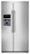 Front. Frigidaire - 22.6 Cu. Ft. Counter-Depth Side-by-Side Refrigerator - Stainless Steel.
