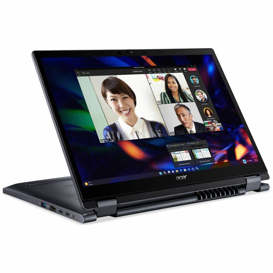 Alt View 8. Acer - Acer TravelMate P4 Spin 14 P414RN-53 TMP414RN-53-564W 14" Touchscreen 2 in 1 Notebook - WUXGA - Intel Core i5 13th Gen - Blue.