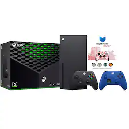 Xbox Series X 1TB Disc Console with Extra Controller and MightySkins Code Bundle