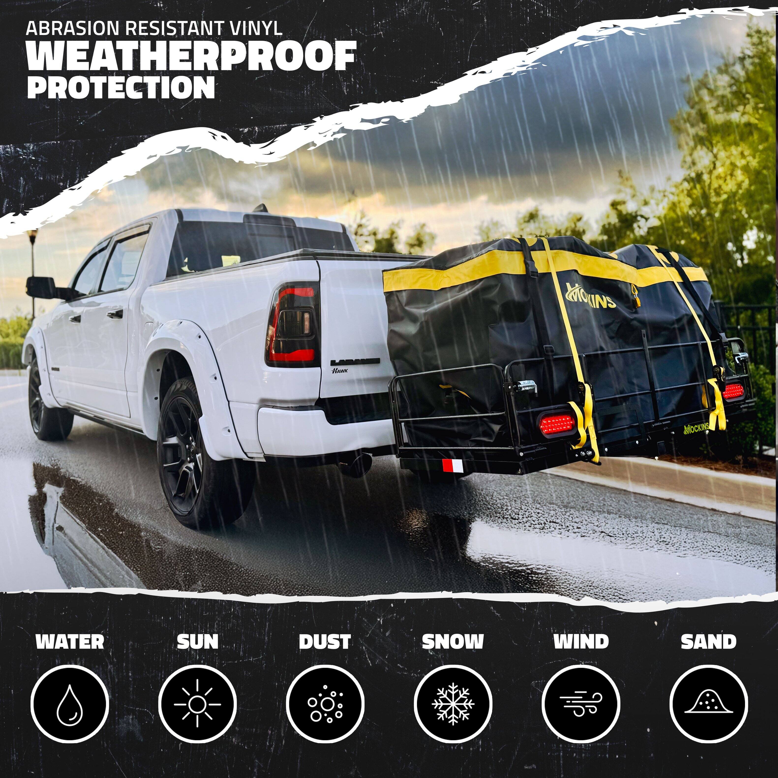 ABRASION RESISTANT VINYL WEATHERPROOF PROTECTION

WATER
SUN
DUST
SNOW
WIND
SAND