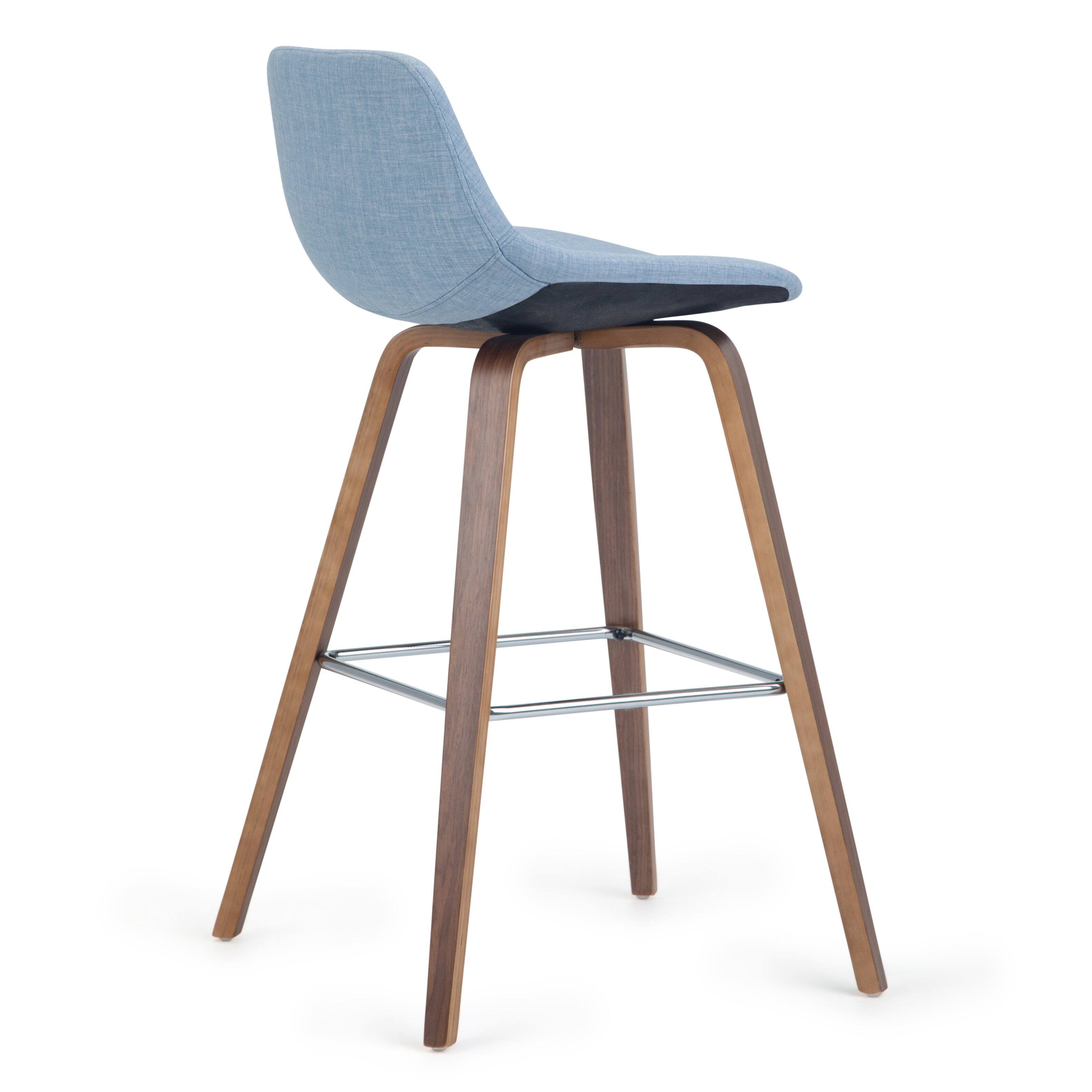 Alt View 16. Simpli Home - Randolph Bentwood Counter Height Stool (Set of 2) - Denim Grey.