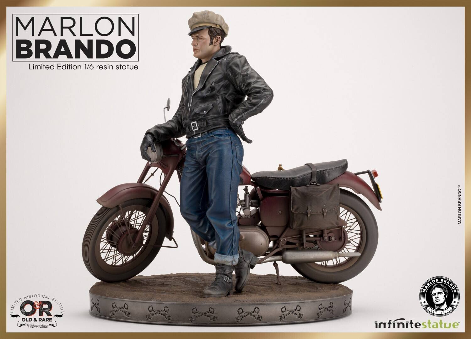 MARLON BRANDO  
Limited Edition 1/6 resin statue  

LIMITED HISTORICAL EDITION  
OLD & RARE  
by Infinite Statue  

infinite statue  

MARLON BRANDO