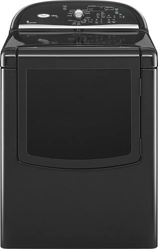 Front Standard. Whirlpool - 7.6 Cu. Ft. 11-Cycle Electric Dryer - Black.