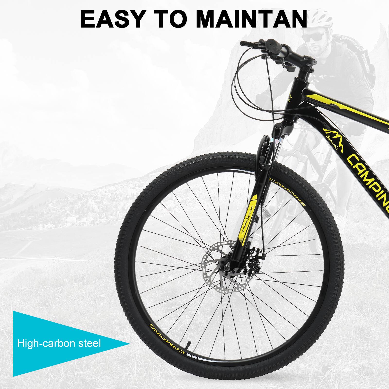 EASY TO MAINTAIN

High-carbon steel