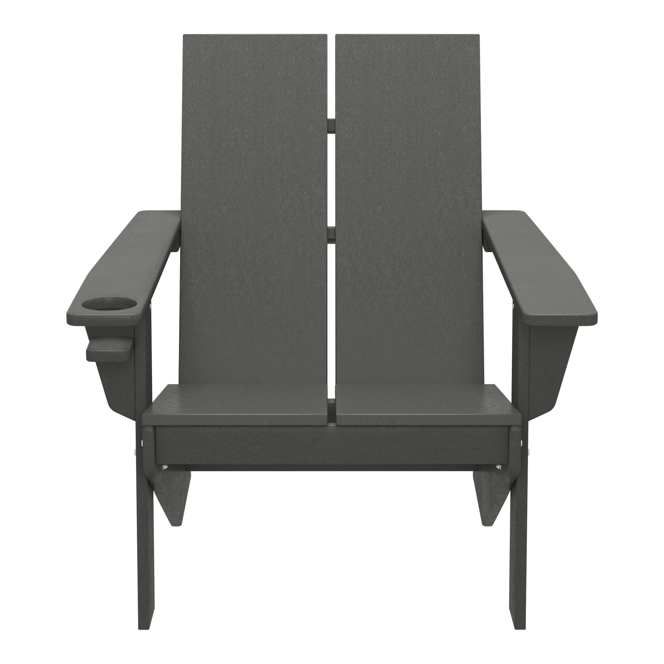 WestinTrends - Riviera Outdoor HDPE Modern Adirondack Chair with Cup Holder - Gray price history on PriceWatchPro