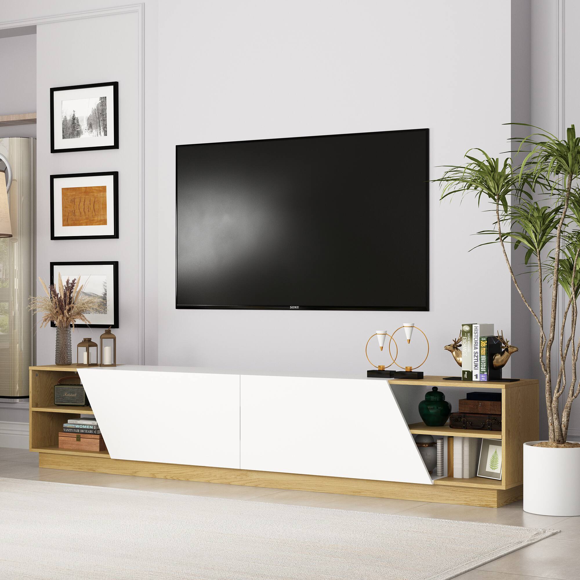 【美品】TVボード 180cm TWO-ONE STYLE TVボード サマンサ180TV GN | TWO-ONE STYLEネット