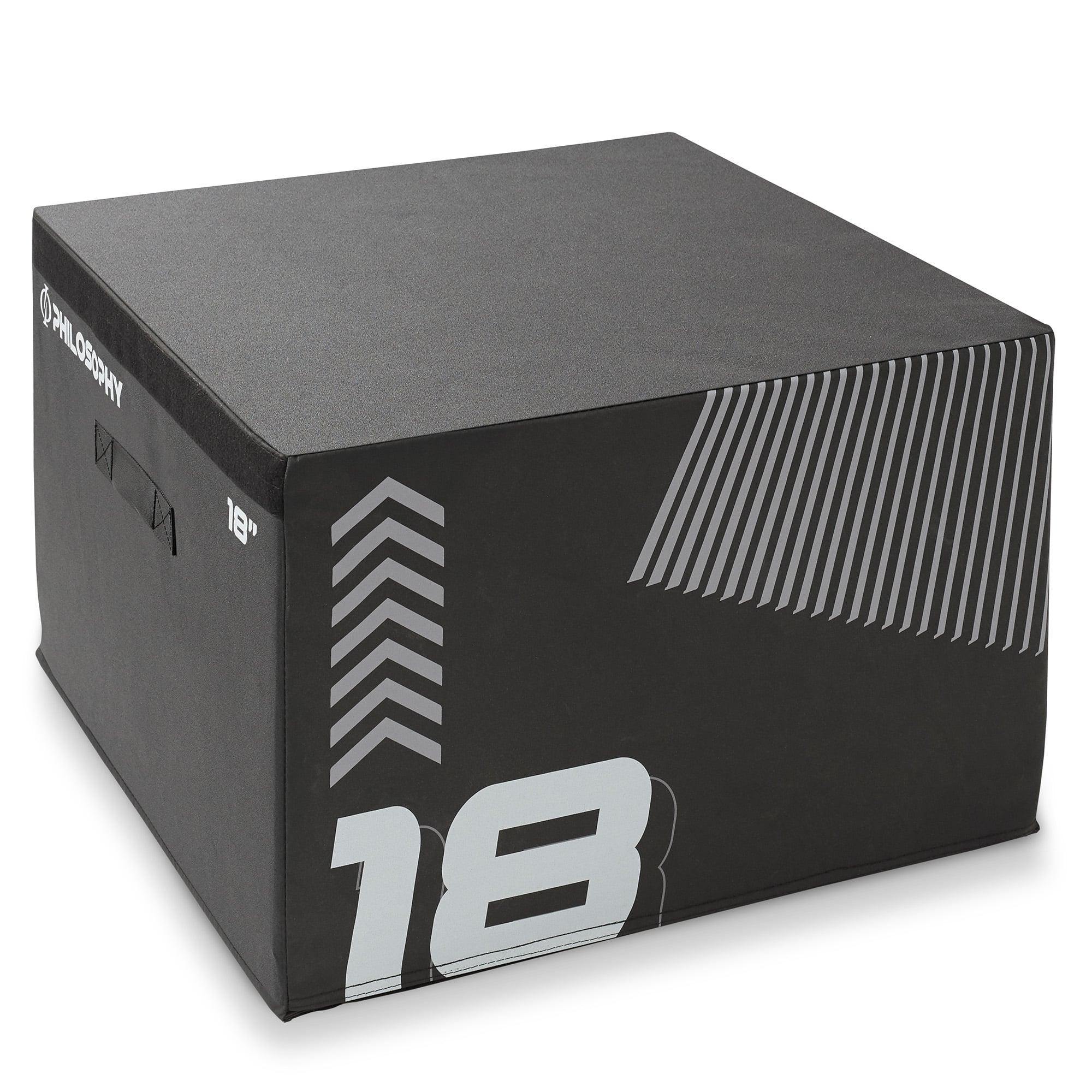 Philosophy Gym - Plyometric Boxes - Soft Foam Jump Trainer Plyo Boxes - Black
