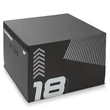 Front. Philosophy Gym - Plyometric Boxes - Soft Foam Jump Trainer Plyo Boxes - Black.