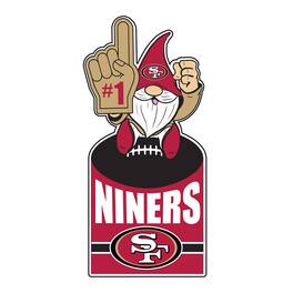 Evergreen Enterprises - San Francisco 49ers 30" Metal Gnome 3-in-1 Outdoor Yard Sign - Multicolor