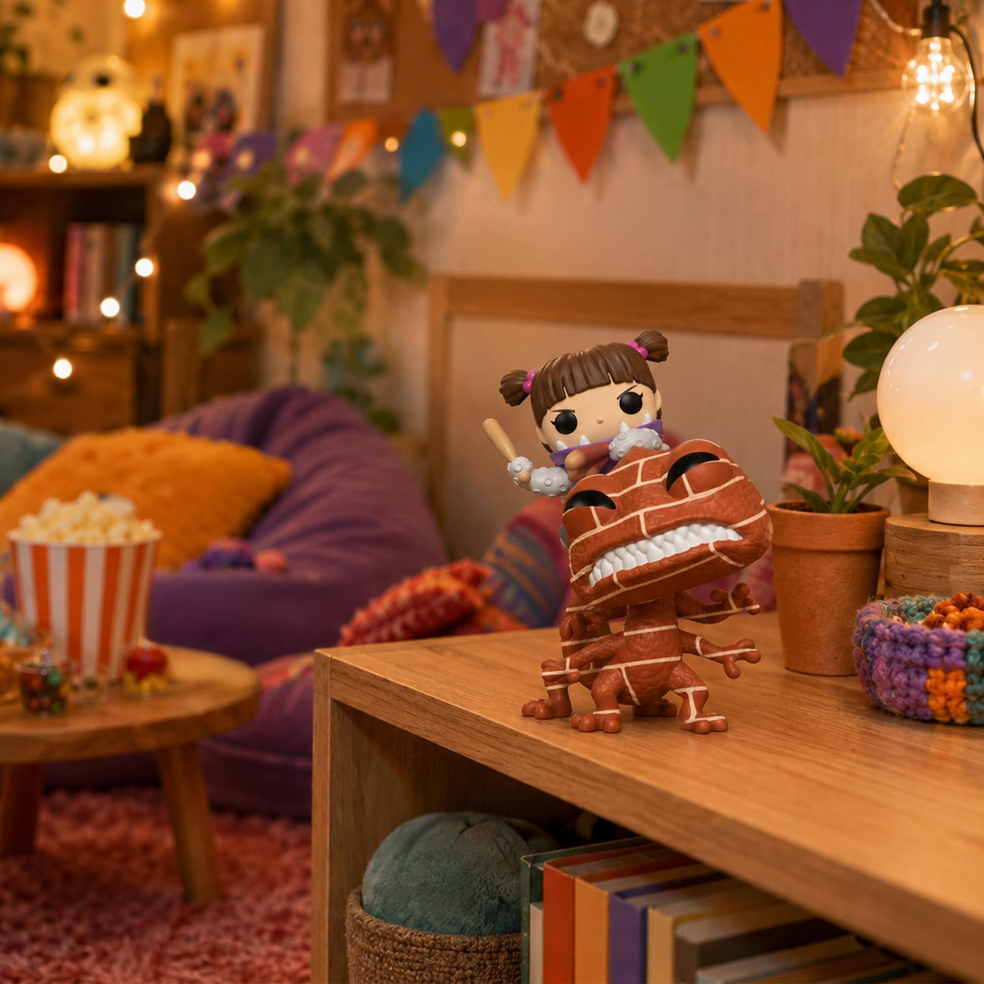 Alt View 2. Funko - Monsters Inc. Funko POP Disney | Randall vs Boo (Chase) - Brown.