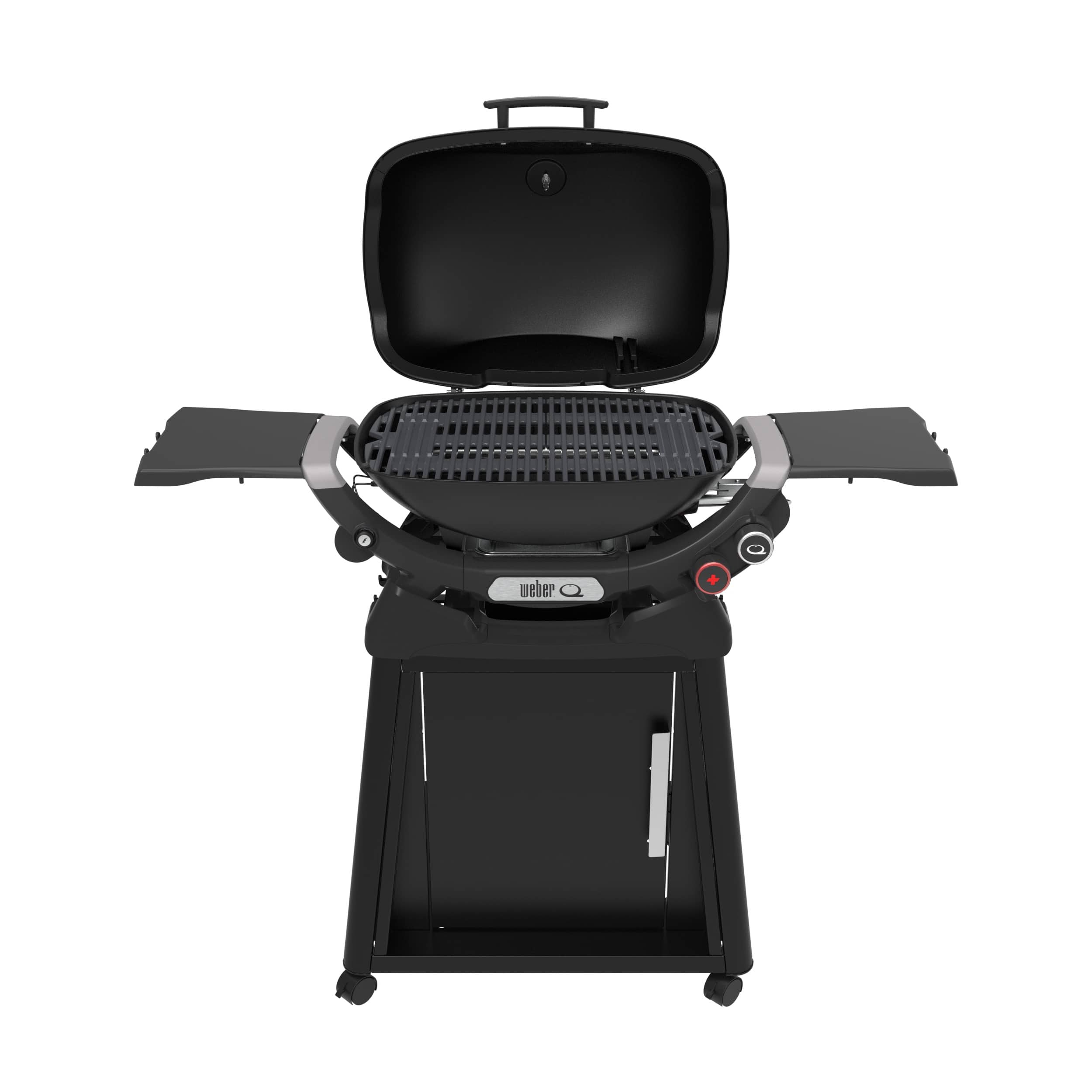 Weber - Q 2800N+ liquid Propane Gas Grill With Stand - Mindnight Black - Angle_Zoom