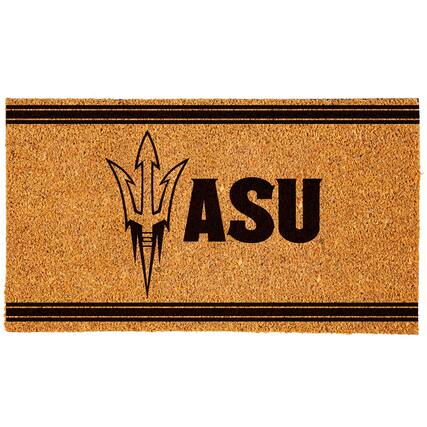 Front. Evergreen Enterprises - Arizona State Sun Devils 16" x 28" Logo Turf Mat - Multicolor.