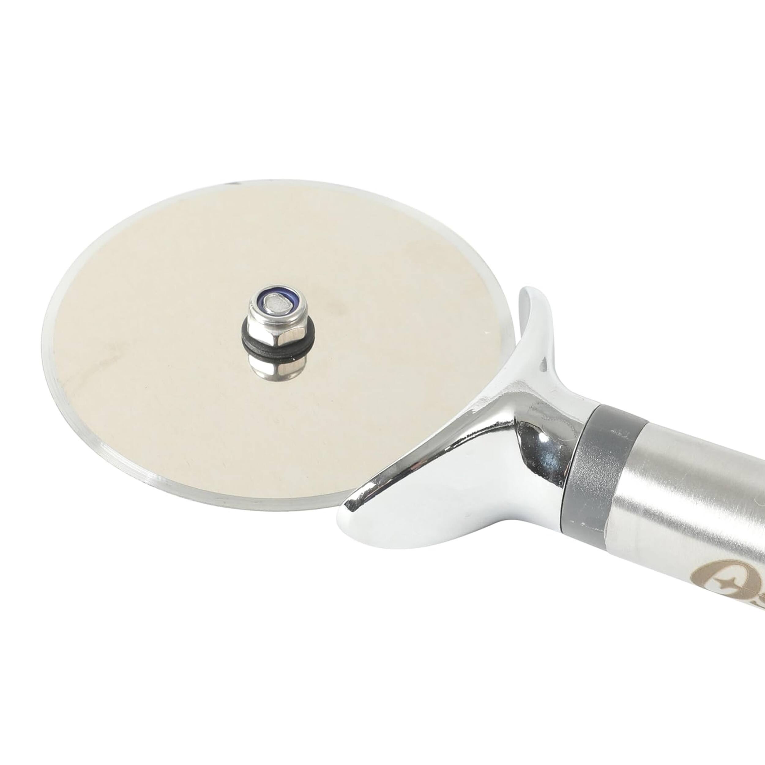Alt View 1. Oster - Oster Chadswyck 8.7 Inch Stainless Steel Pizza Cutter in Silver.