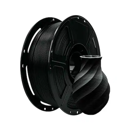 Front. Flashforge - PLA Matte 3D Printer Filament-1.75mm-1kg (2.2 lbs) Spool - Black.