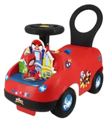 Kiddieland - Lights N' Sounds Spidey Adventure Ride-On, Large - Front_Zoom