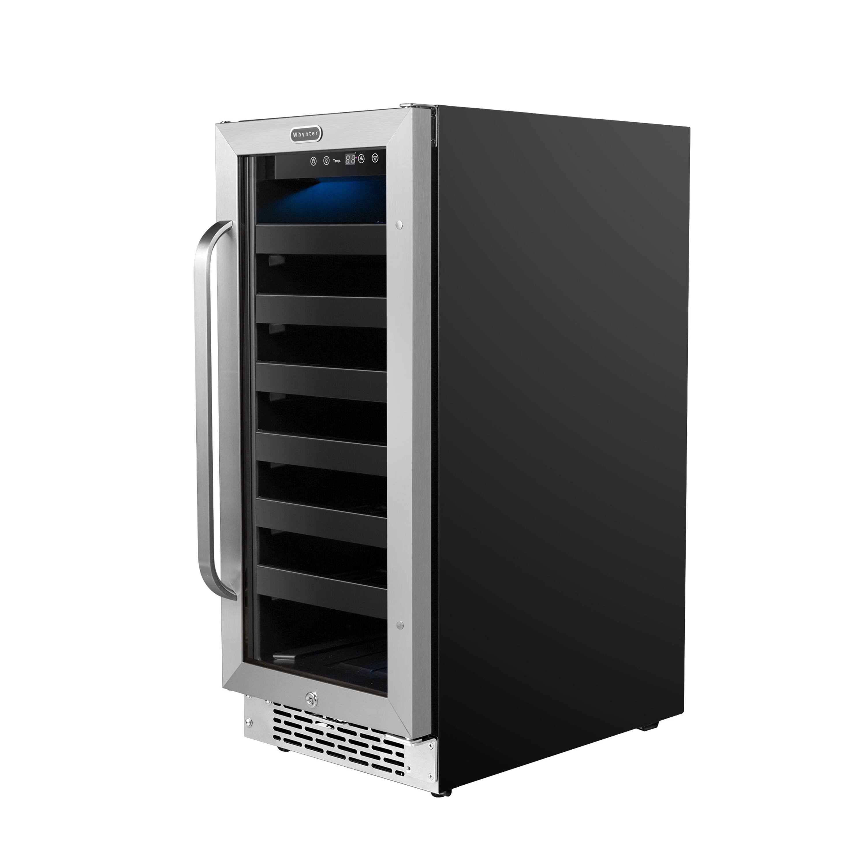 Alt View 11. Whynter - Whynter BWR-308SB 15 inch Built-In 33 Bottle Undercounter Stainless Steel Wine Refrigerator - Stainless Steel.