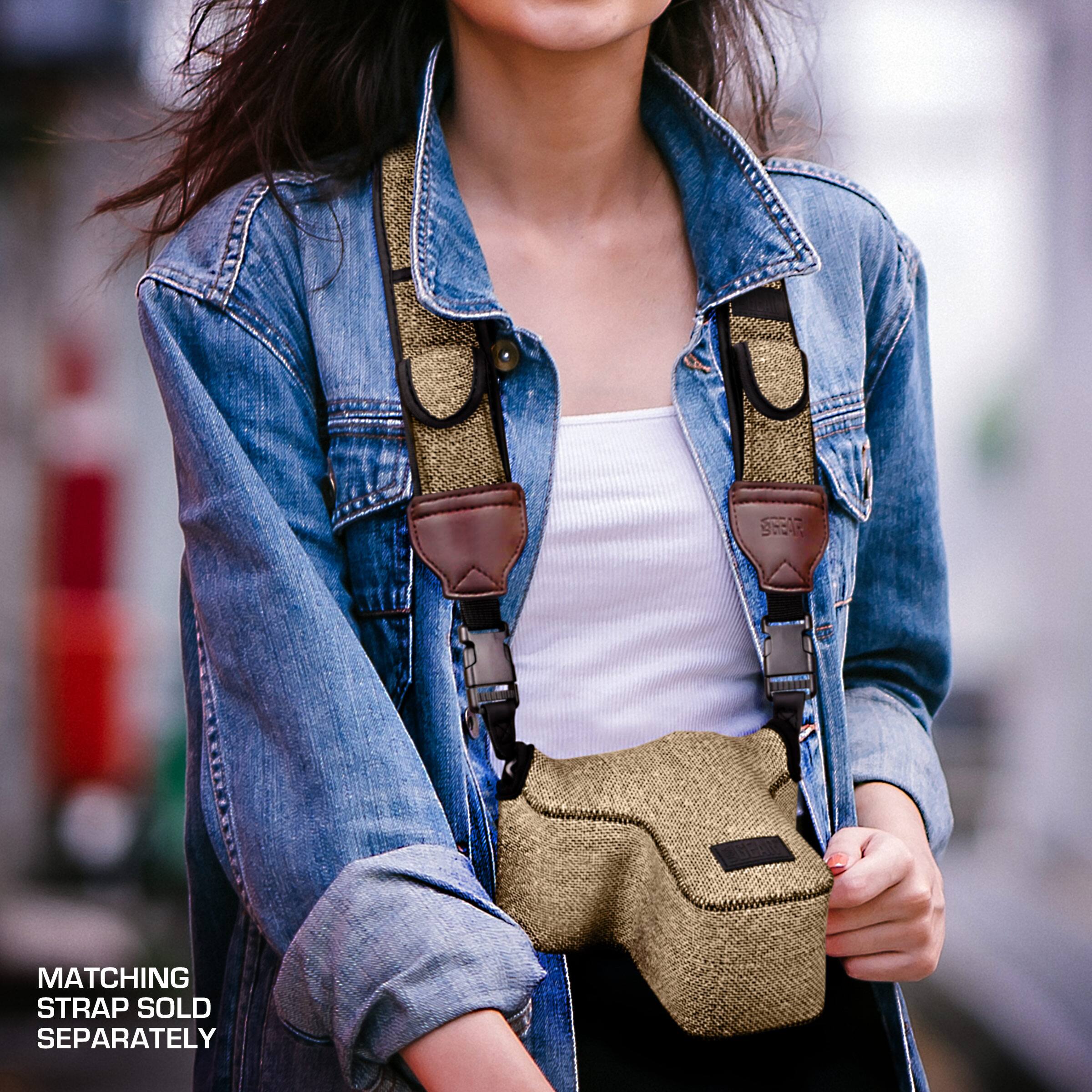 Matching strap sold separately.