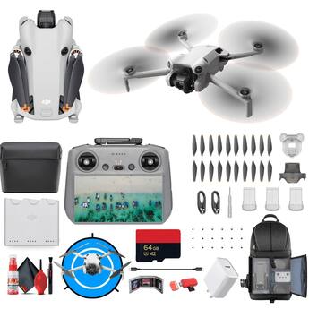 Bundle DJI Mini 4 Pro Drone Fly More Combo with RC 2 Controller Bundle DJI Mini 4 Pro Drone Fly More Combo with RC 2 Controller