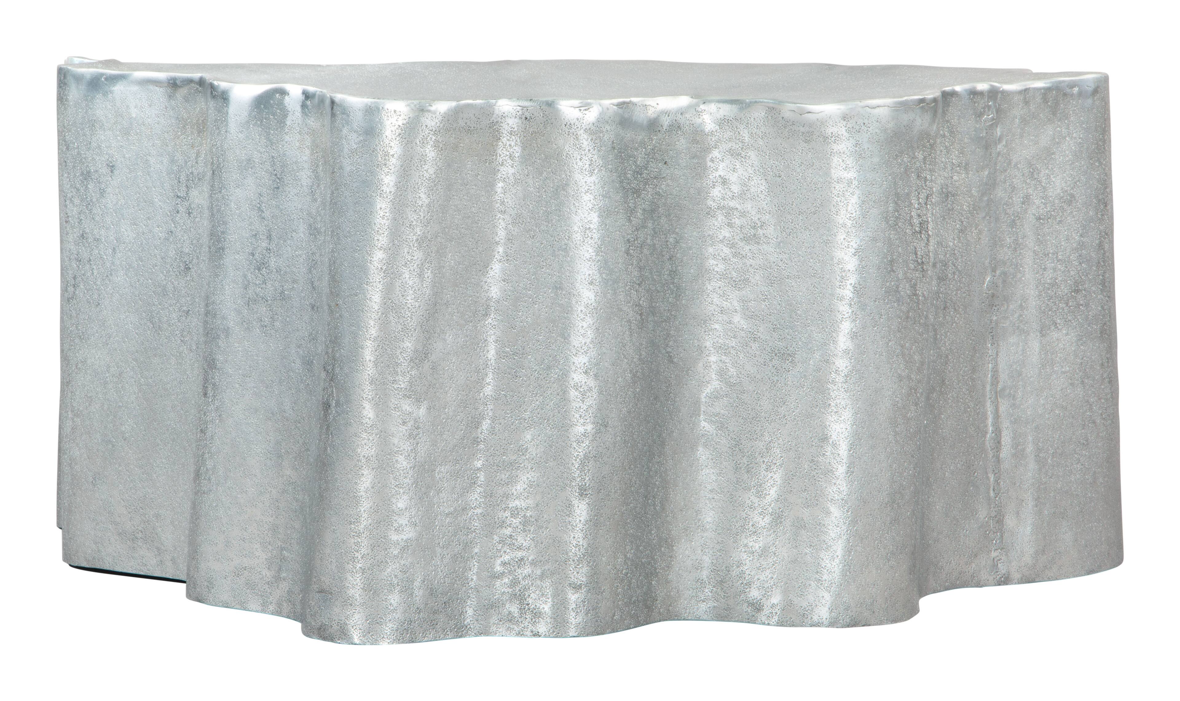 Back. Hivvago - Kortha Coffee Table Antique Silver - Antique Silver.