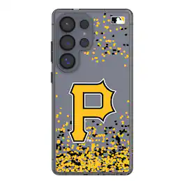 Keyscaper - MLB - Pittsburgh Pirates Galaxy S8 Confetti Design Clear Case - S22 - Multicolor