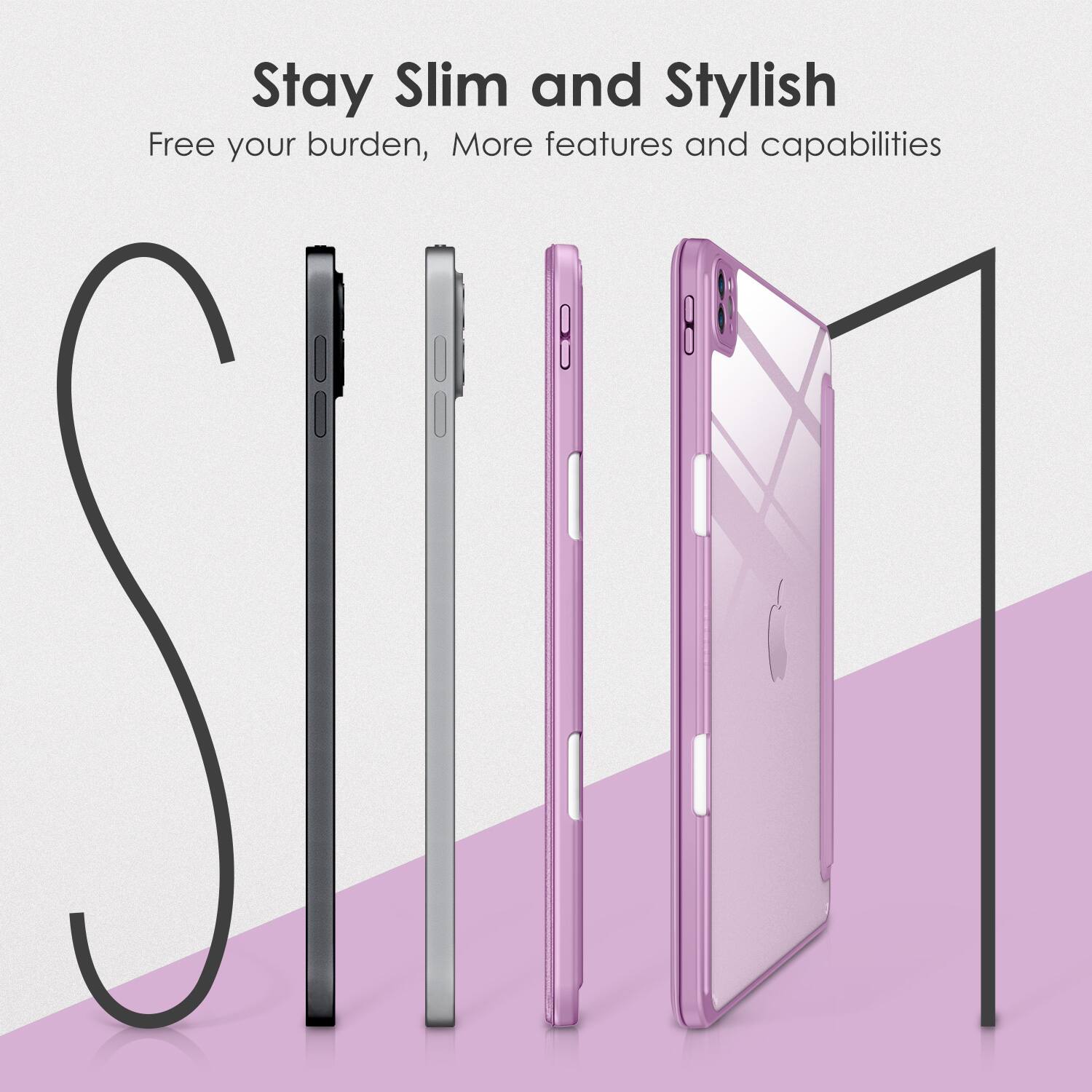 Stay Slim and Stylish  
Free your burden, More features and capabilities