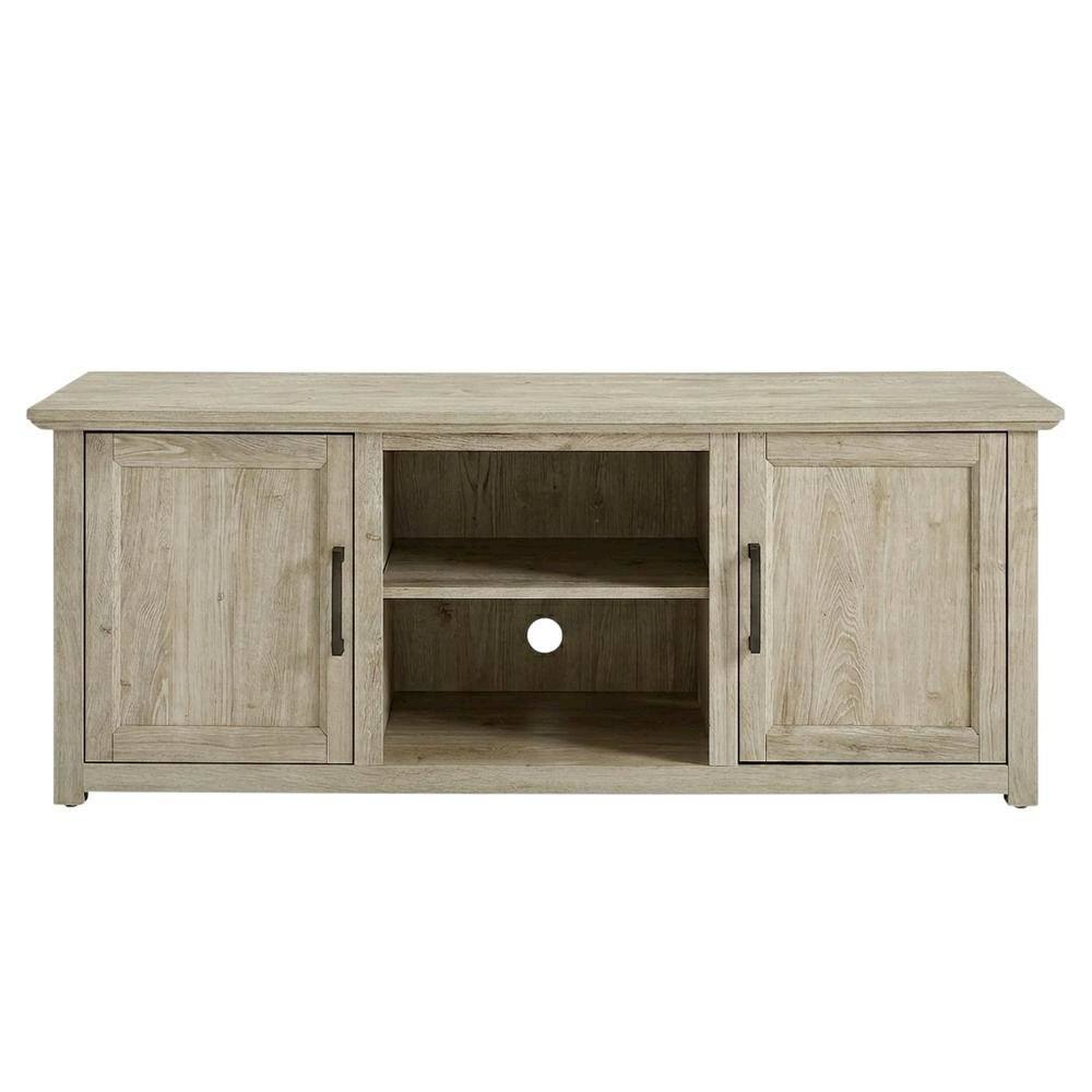 Alt View 3. FurniFact - Corner TV stand for 65+ inch TVs in classic wood finish with ample storage space - Black.