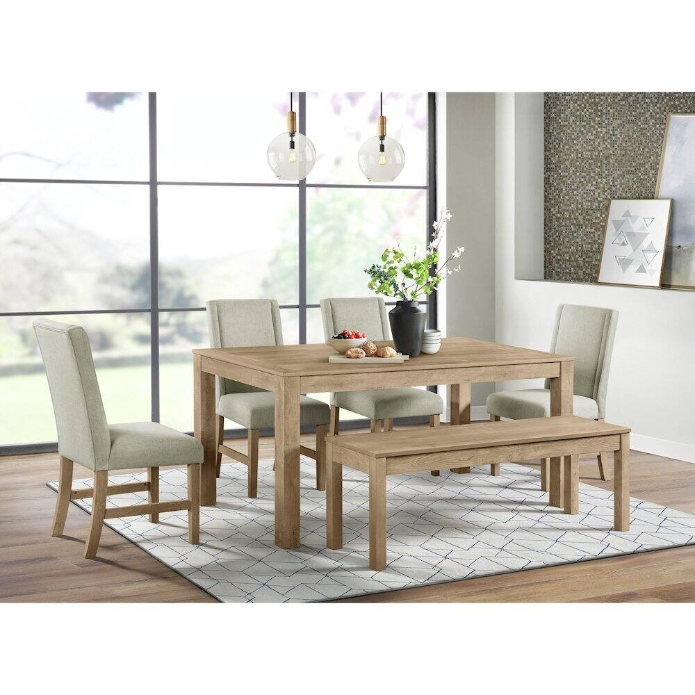 Alt View 3. Picket House Furnishings - Holmes Rectangular Dining Table in Brown - Brown.