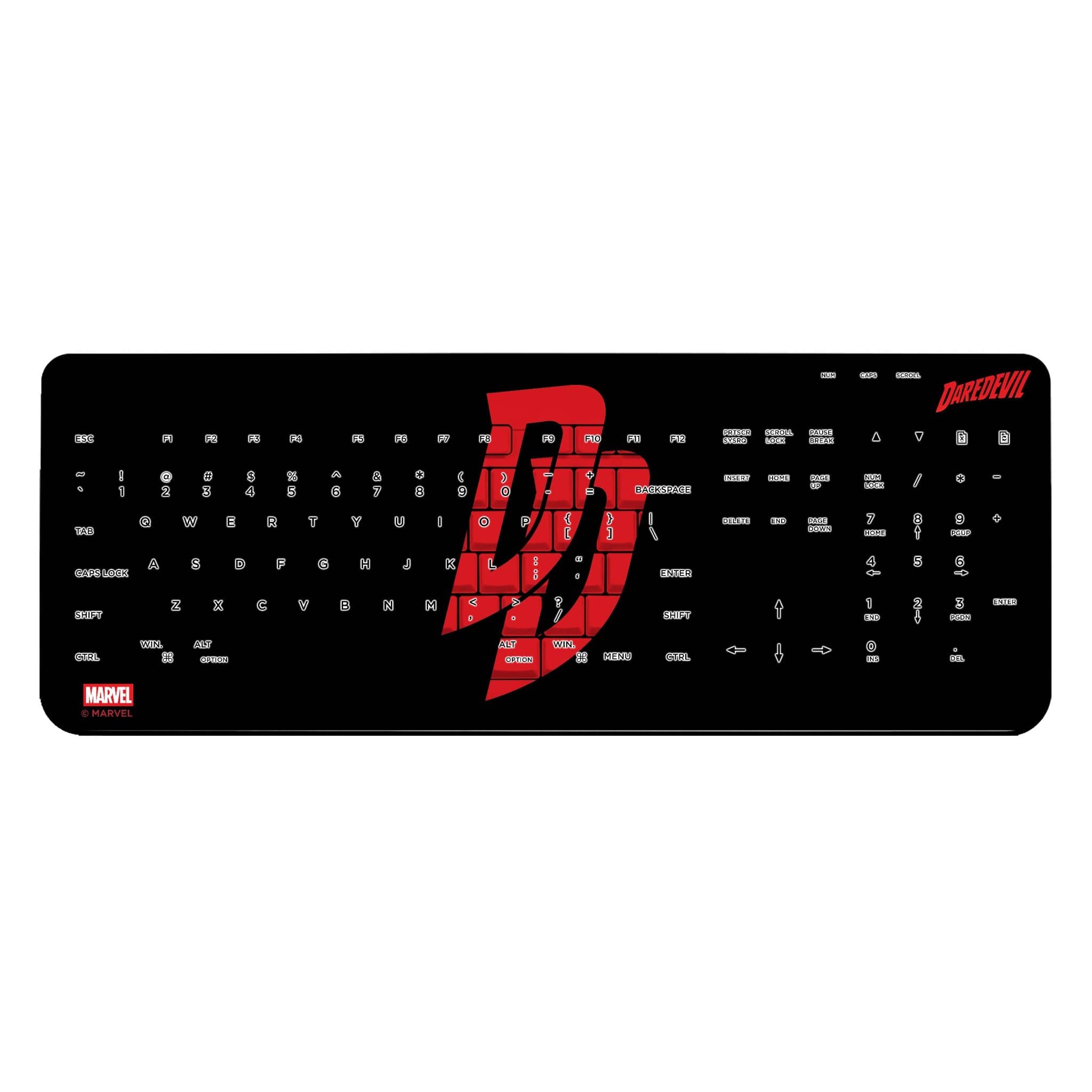 Photos - Keyboard MARVEL Keyscaper -  Badge Wireless USB  - Daredevil 1 K510WL 