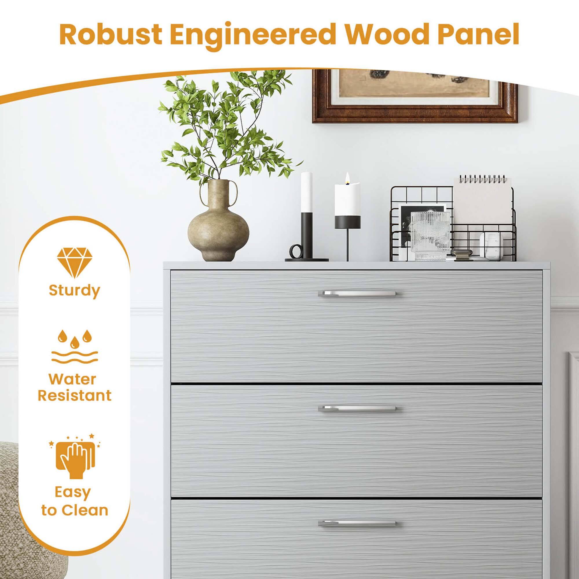 Robust Engineered Wood Panel
Sturdy
Water Resistant
Easy to Clean
