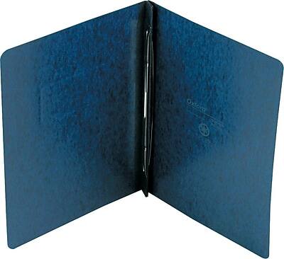 Alt View 1. Oxford - PressGuard Embossed Report Cover with Fastener, Letter Size - Dark Blue.
