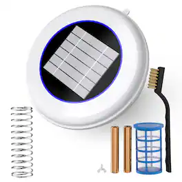 Fehokinch - Solar Pool Cleaner, Floating Water Cleaner and Purifier, Copper for Pool 35,000 Gallons